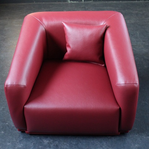 子ども用ソファ 【fake leather /red】キッズソファ