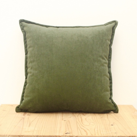 クッションカバー（小）カーキ/ニットベルベット