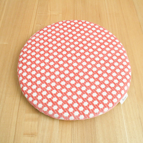 座布団/chair pat /丸型 pink dot