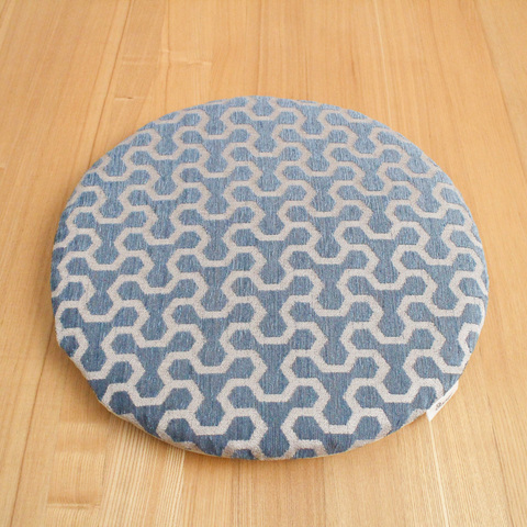 座布団/chair pat /丸型 light blue